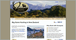 Desktop Screenshot of biggamehuntingnewzealand.com